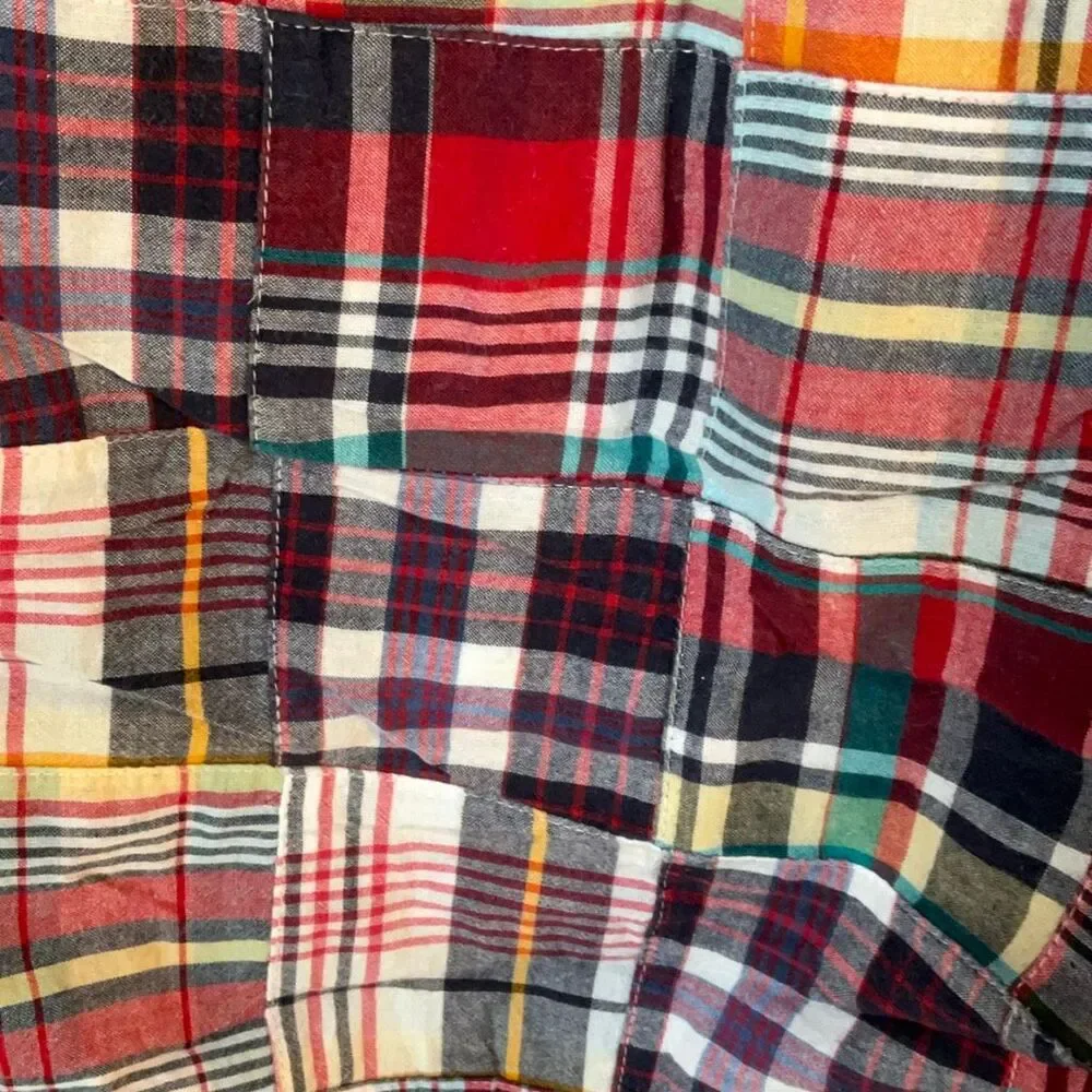 Men’s Preppy Castaway Nantucket Island Madras Plaid Shorts, 42